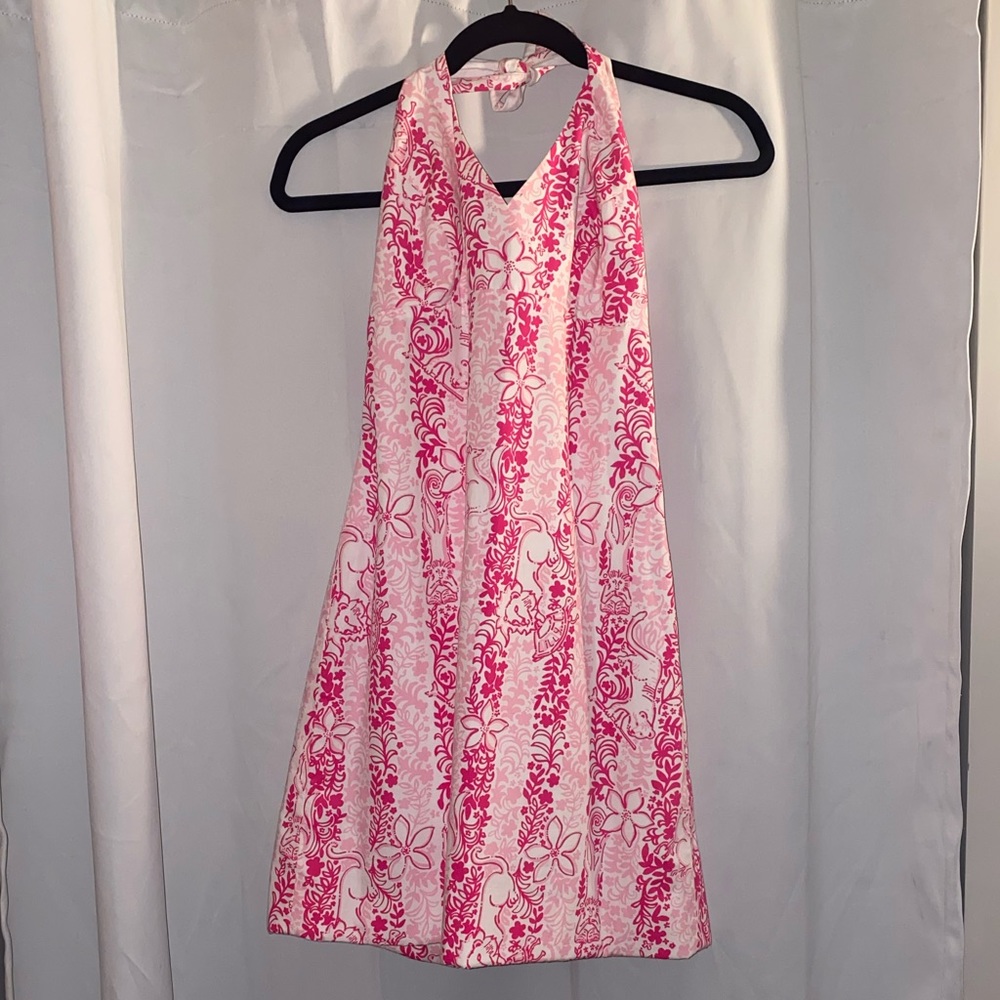 lilly pulitzer pink and white dress 🦋